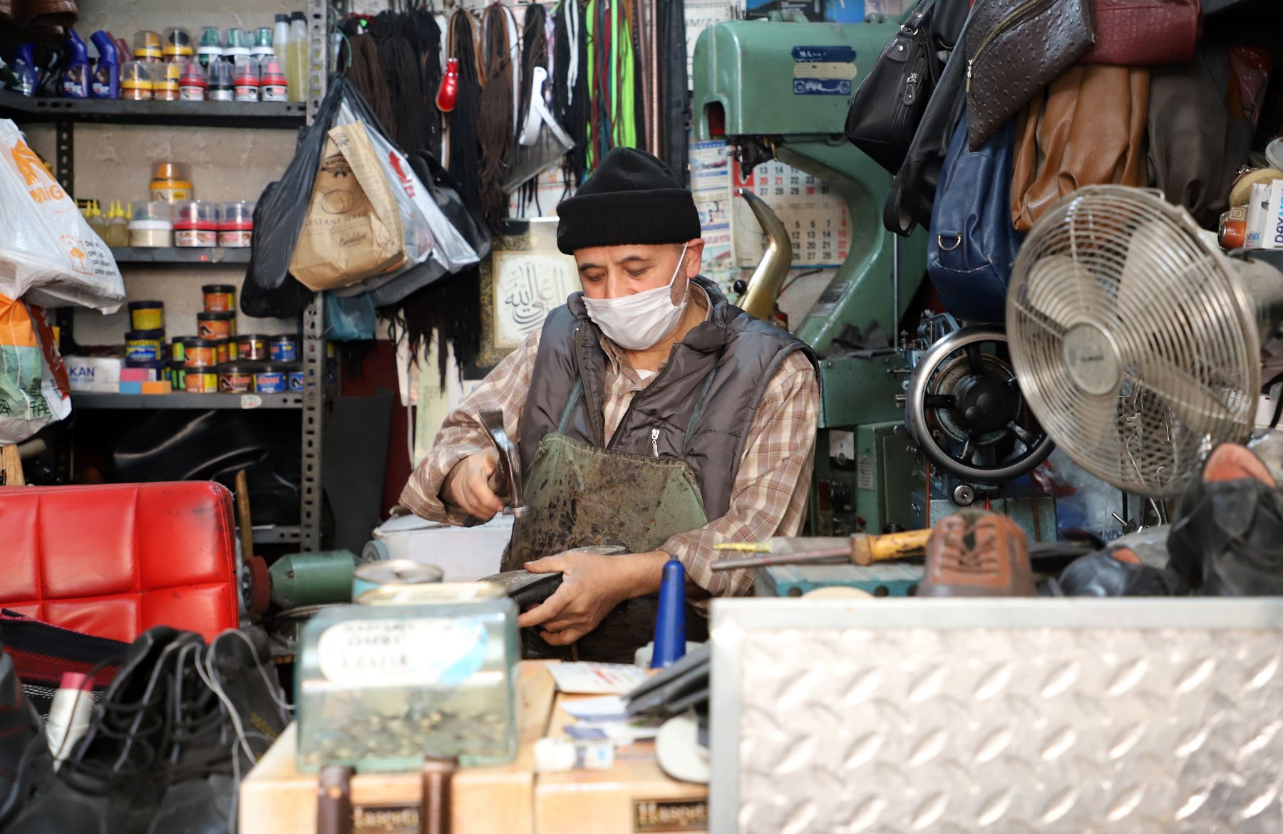 Small business owner working in a hands-on workshop
